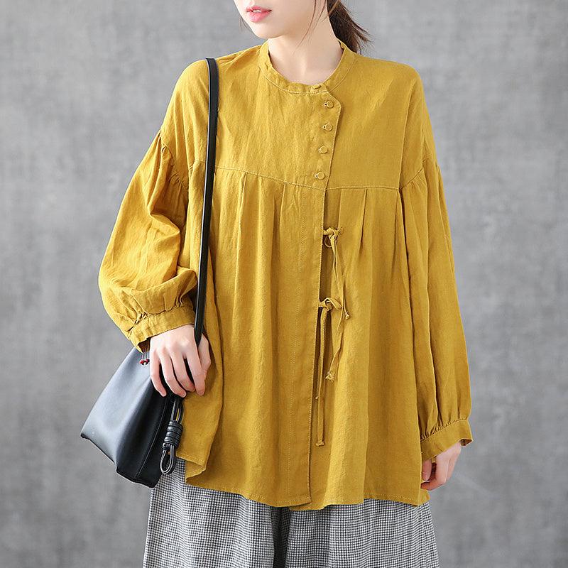 Loose Large Cotton Linen Shirt