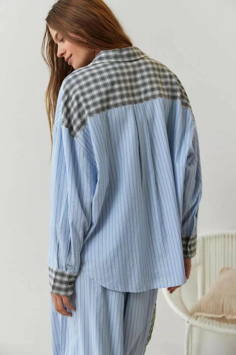 Autumn Casual Homewear: Plaid Shirt Outfit - myETYN