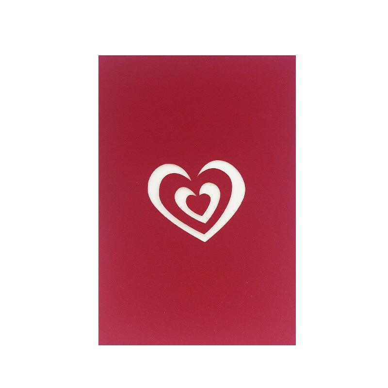 Creative 3D Paper Carving Three-dimensional Thank You Blessing Card