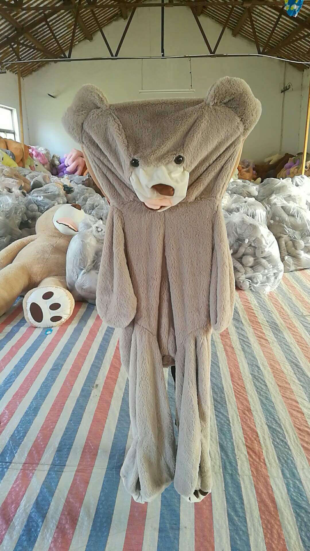 Giant Teddy Bear Plush Toy Huge Soft Toys Leather Shell Abib
