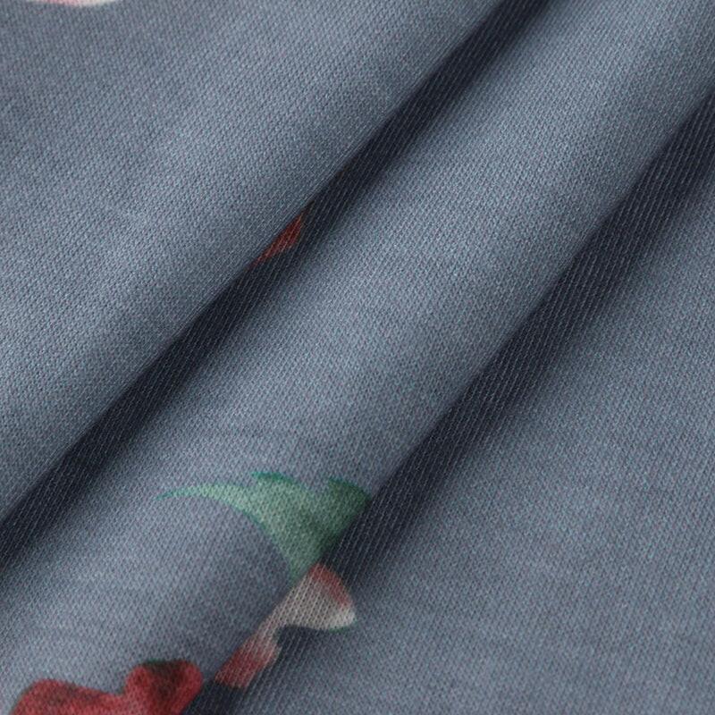 Printed sexy V-neck dress - myETYN