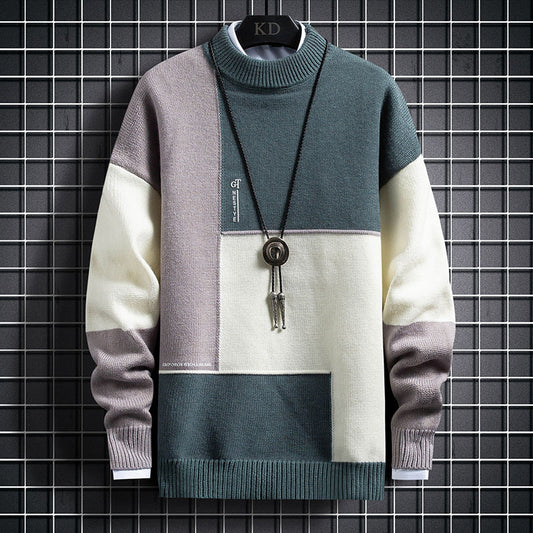 Sweater Men's Fashion Loose Fitting Knit Sweater - myETYN