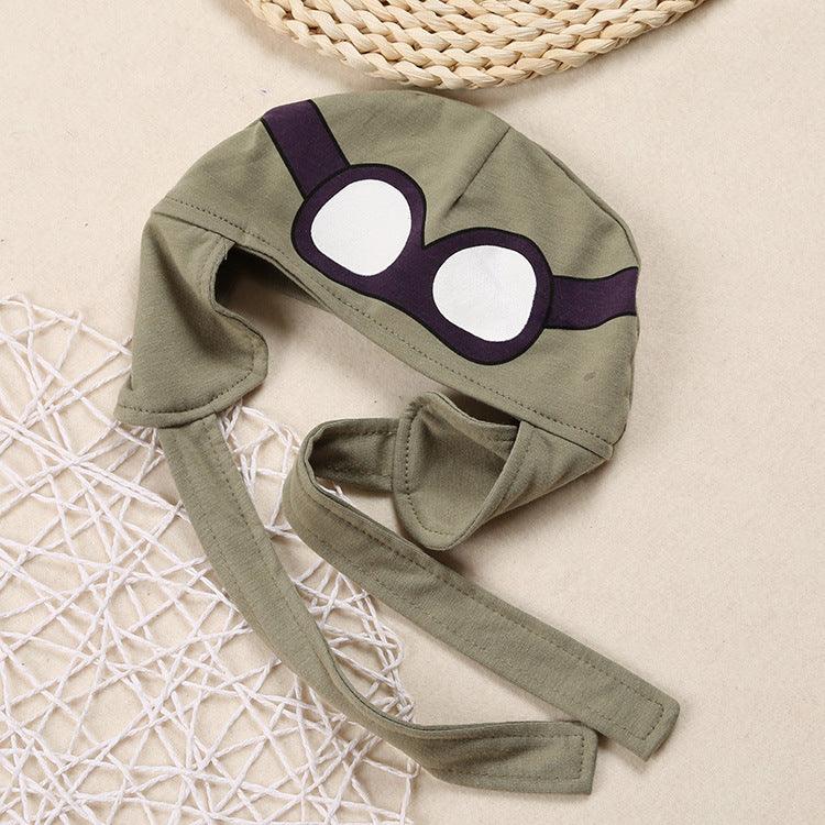 Aviation Pilot Long Sleeve One Piece Hat Army Green Romper