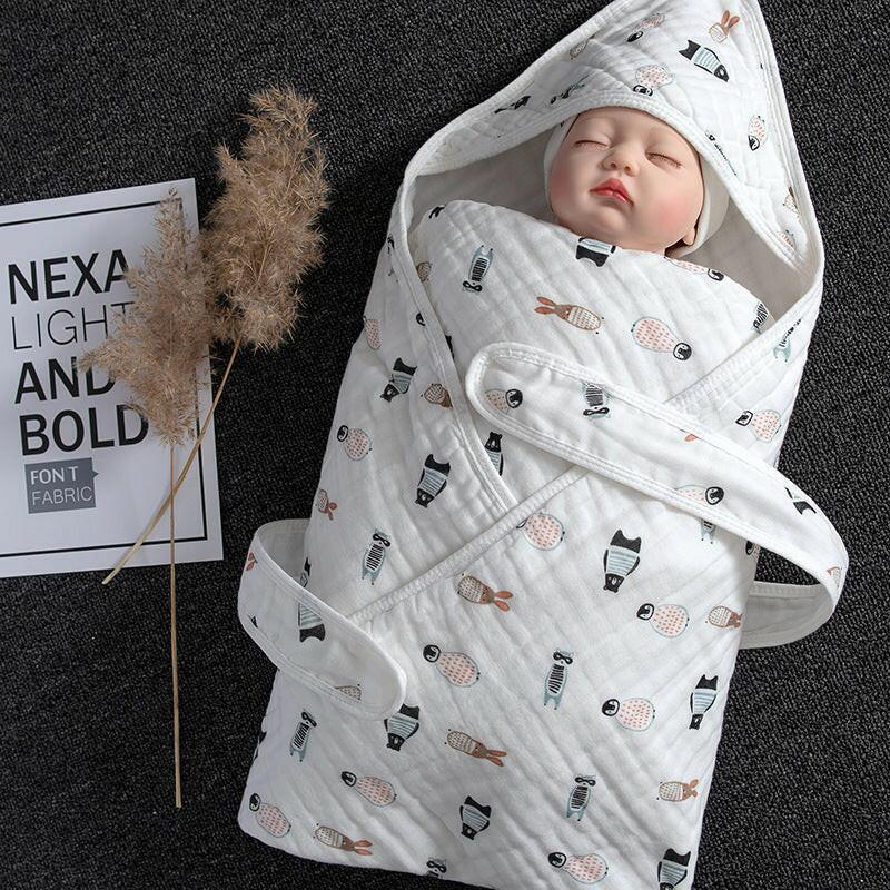 Cotton Baby Blanket: Perfect for Swaddling and Toweling