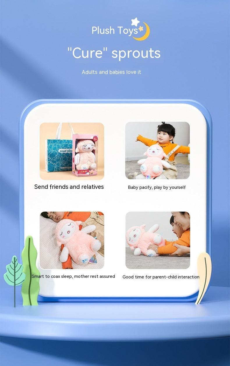 Cloak Man Lamb Toot Baby Plush Doll Newborn Sound And Light Soothing Sleeping Toys