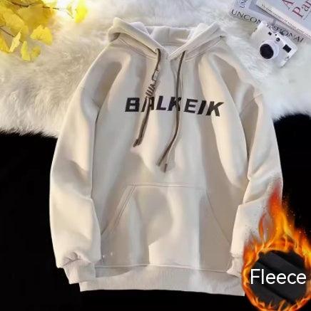 Fleece-lined Baggy Coat Warm Hoodie - myETYN