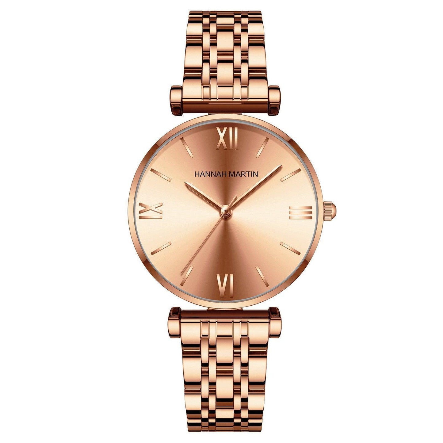 Women's Solid Stainless Steel Band Watch Kanuner