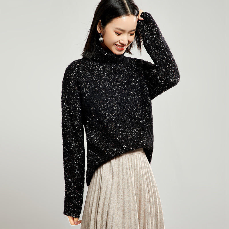 Women's High Neck Mohair Sweater – Autumn & Winter Collection