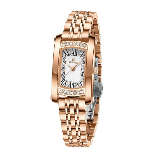 Affordable Luxury Fashion Waterproof Women's Square Quartz Wrist Watch ETYN