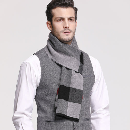 Men's Wool Knitted Scarf British Style - myETYN