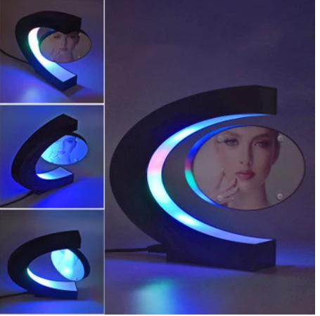 Electronic Magnetic Floating LED 3D Photo Frame Night Light - myETYN