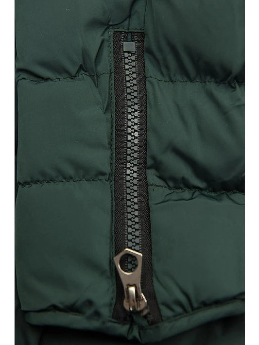 Women's Plush Hooded Mid-length Oblique Zipper Cotton-padded Coat ETYN