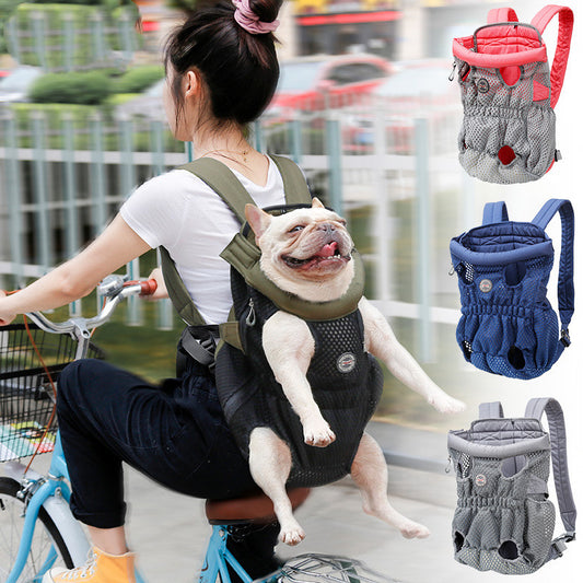 Pet Carrier Backpack Outdoor Travel Mesh Breathable Shoulder Bags - myETYN