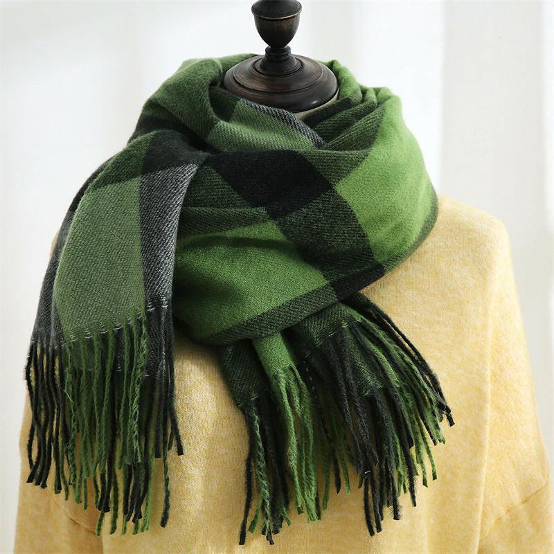 Plaid Printed Long Scarf Shawl - myETYN