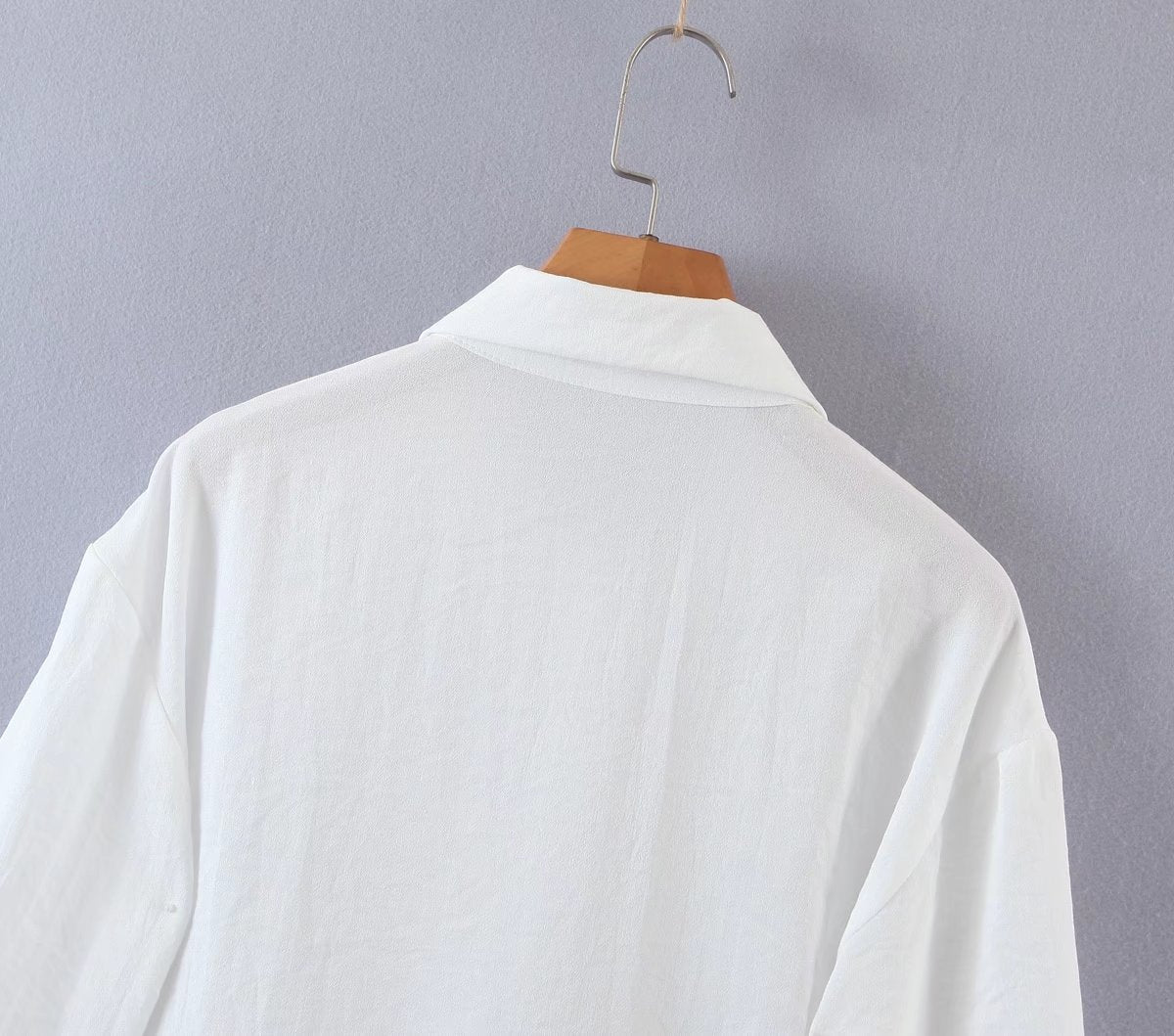 Long Shirt Skirt With Rope And Waist