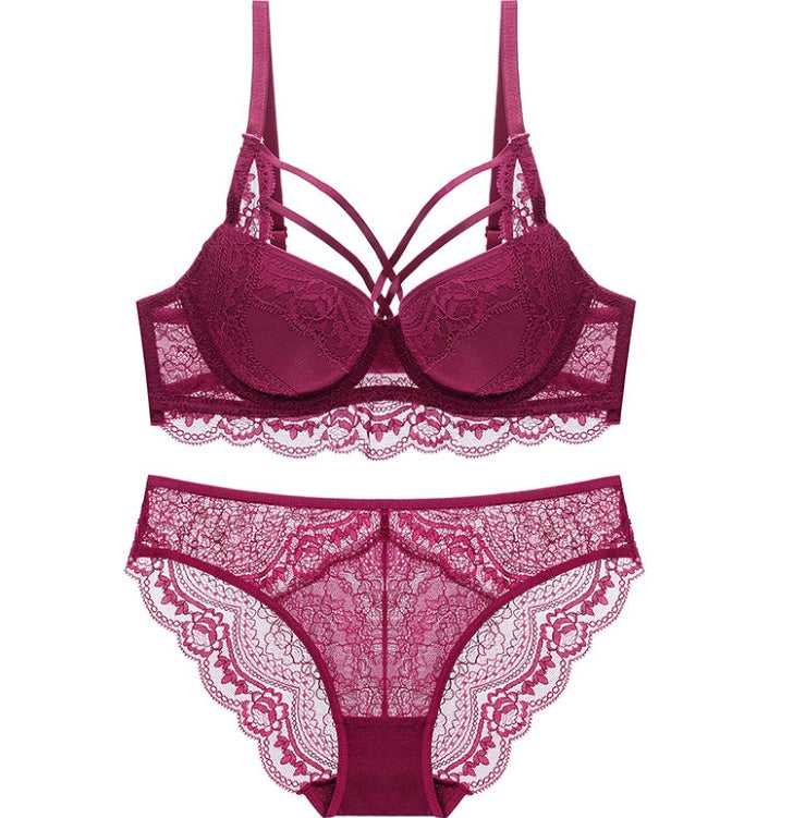 Push Up Brassiere Thick Cotton Underwear Set Sexy ETYN