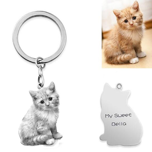 Private Custom Pet Character Photo Necklace Keychain - myETYN
