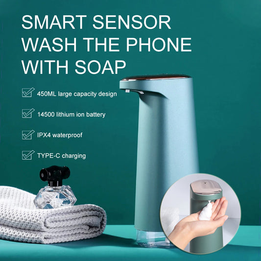 Automatic Foam Soap Dispensers Bathroom Smart Washing Hand Sanitizer Sensor Machine For Kitchen And Bathroom - myETYN