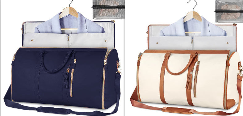 Large Capacity Travel Duffle Bag Women's Handbag Folding Suit Bag Waterproof Clothes Totes myetyn
