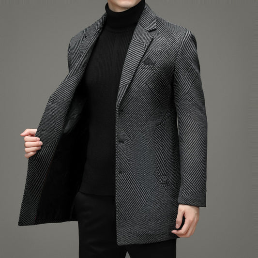 Men's British Cashmere Warm Woolen Coat - myETYN
