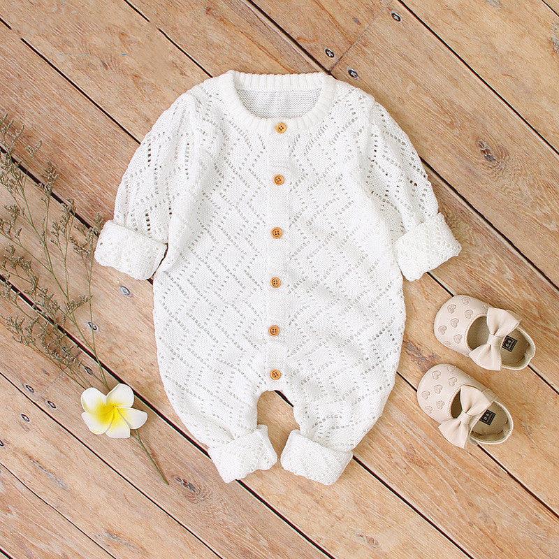 Girls Hollow Solid Color Fashion One Piece Romper