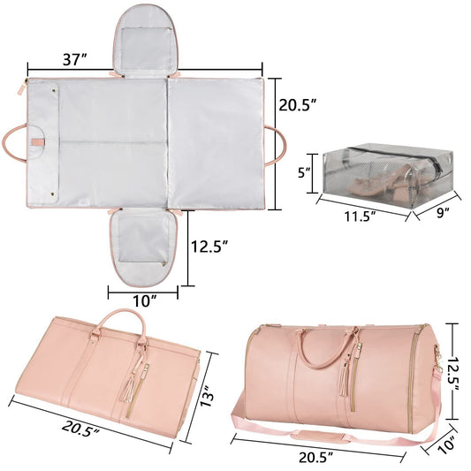 Large Capacity Travel Duffle Bag Women's Handbag Folding Suit Bag Waterproof Clothes Totes myetyn