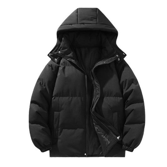 Coat Down Cotton Short Fake Two-piece Hooded Couple Wear Thickened ETYN