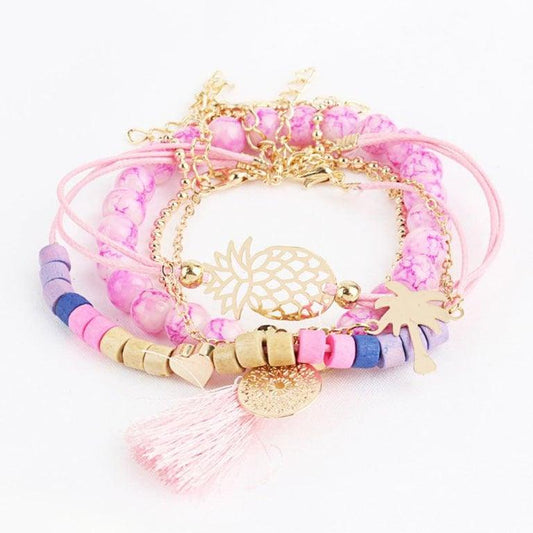 Artisan-Crafted Rainbow Harmony Beaded Bracelet myETYN