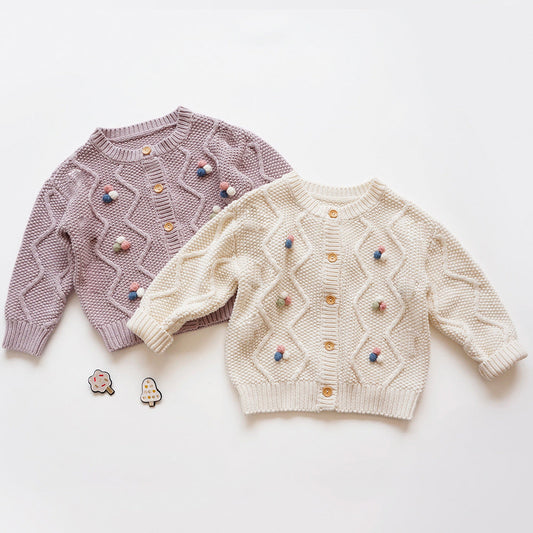 Children's sweater hand crochet knit cardigan myETYN