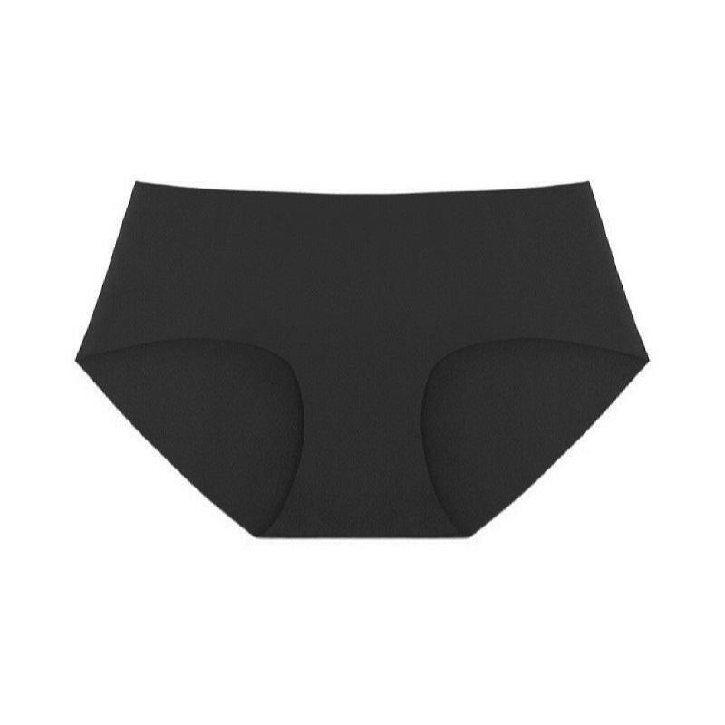 Korean Seamless Underwear Women Mid Length Low Waist Hip Wrapped Simple Nude Feel Comfortable Women Briefs Panties - myETYN