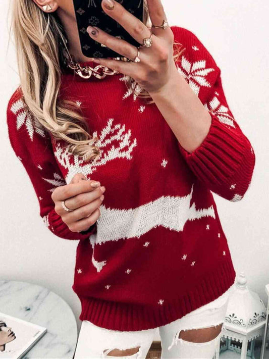 Reindeer & Snowflake Sweater myETYN