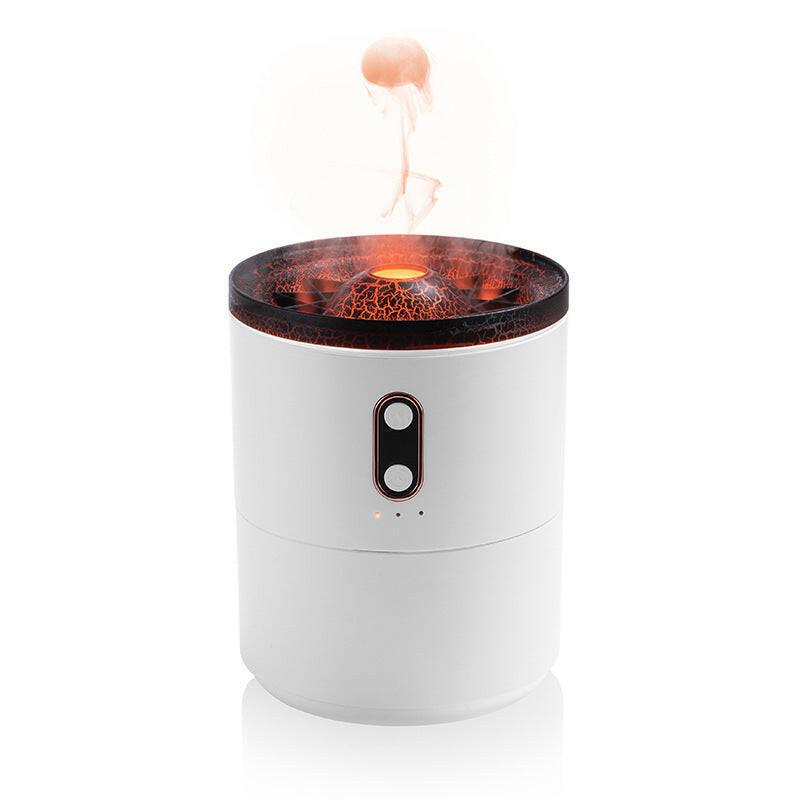 Volcanic Flame Aroma Essential Oil Diffuser USB Portable Jellyfish Air Humidifier Night Light Lamp Fragrance Humidifier - myETYN