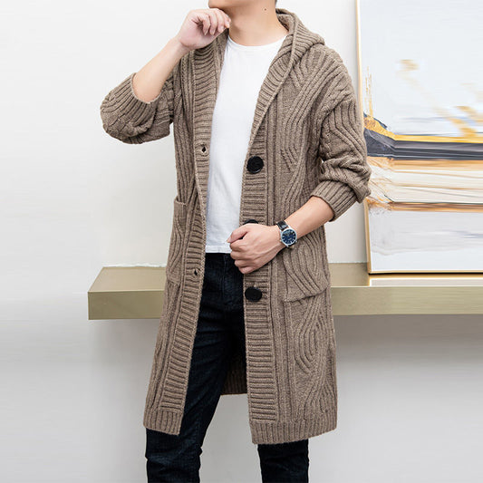 Loose Korean Men's Warm Jacket Knitted Cardigan Fashion - myETYN