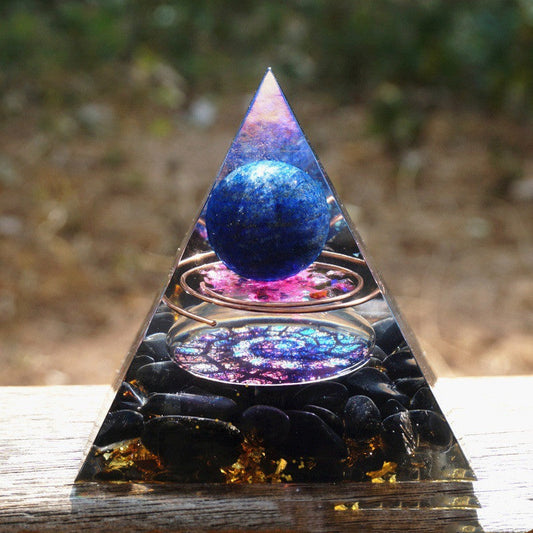 Pyramid Decoration Natural Crystal Gravel Energy Tower myetyn
