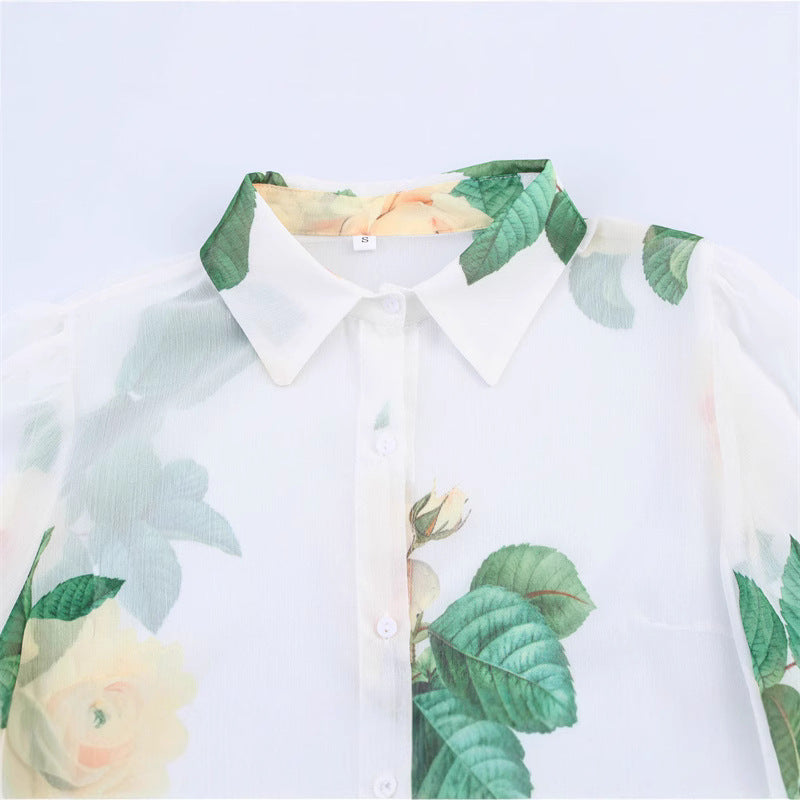 Long Sleeve Printed Shirt