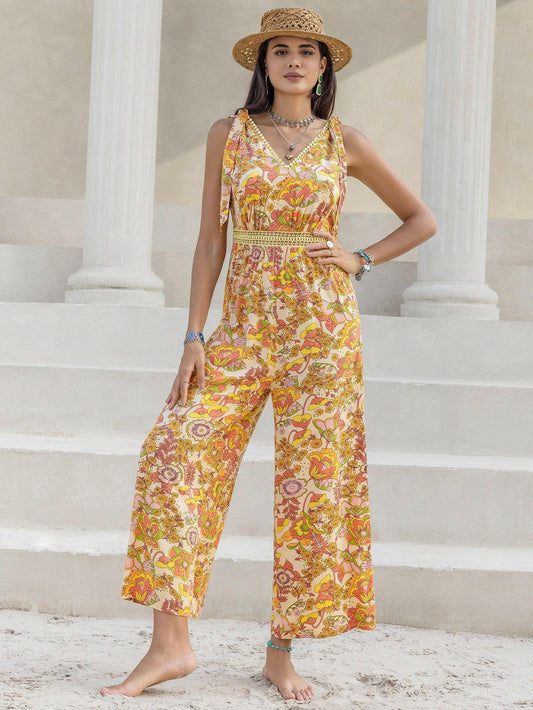 Women Waist Slimming A Line Sling Jumpsuit