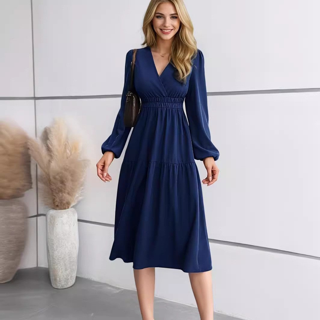 Long Sleeve Waist Dress