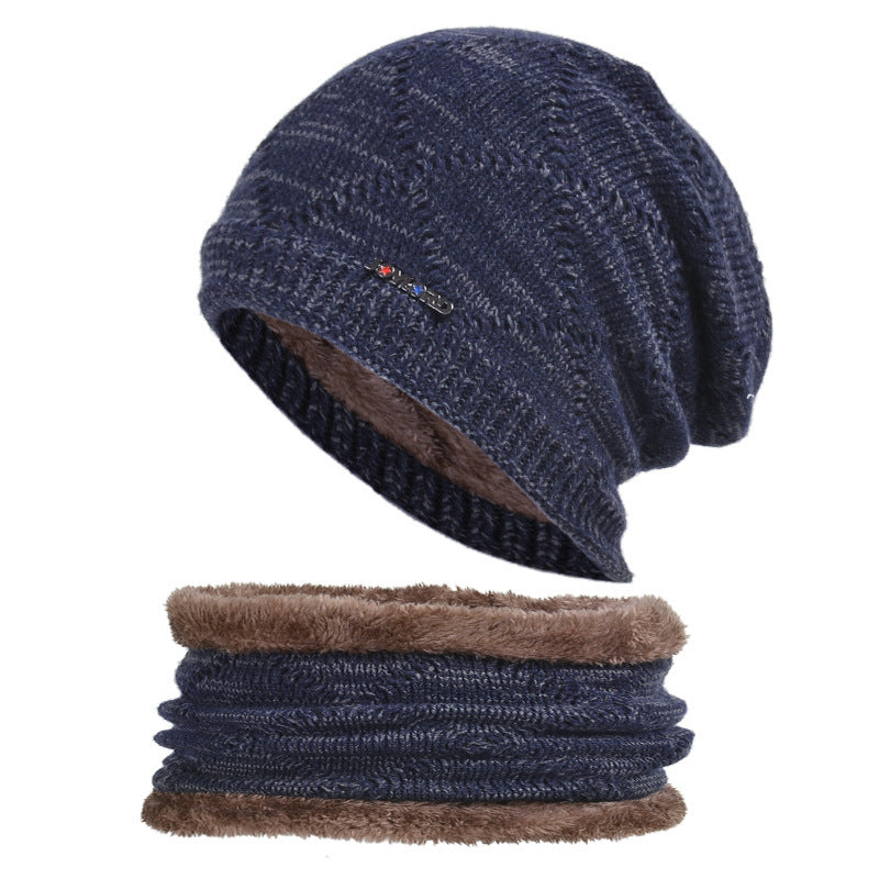 Biking Men's Two-piece Woolen Hat With Head And Ear Protection - myETYN