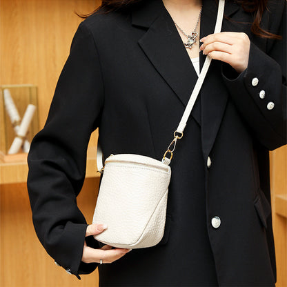 High-quality Leather Mobile Phone Bag Korean Style Shell Bags For Women Fashion Small Shoulder Crossbody Bag - myETYN