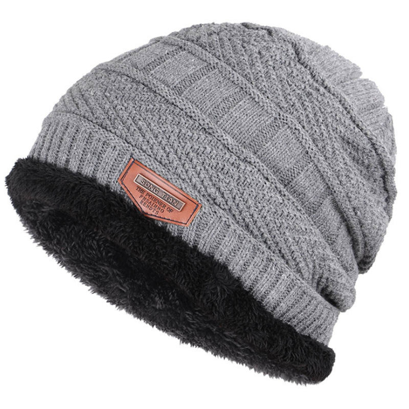 Men's Plus Fleece Knitted Hat Ladies - myETYN