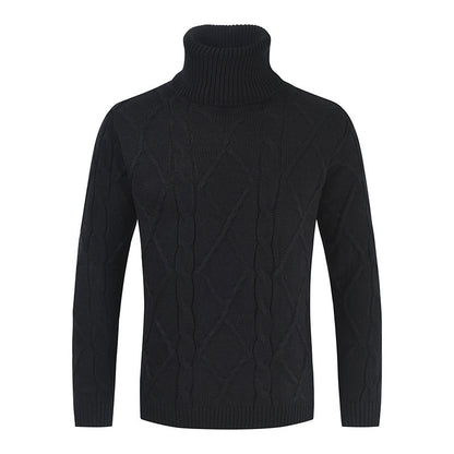 Turtleneck Sweater Men Loose Solid Color - myETYN