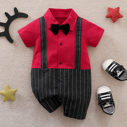 Summer Baby Boy Gentleman Jumpsuit