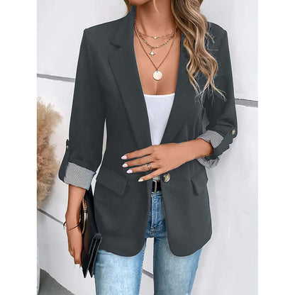 Women's Casual Blazers Open Front Long Sleeve Work Office Suit Jackets Blazer Business Casual Outfits