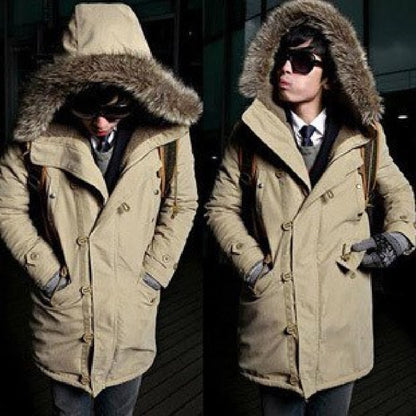 Men's Warm Overcoat Winter Coat Parka Cotton Jackets - myETYN