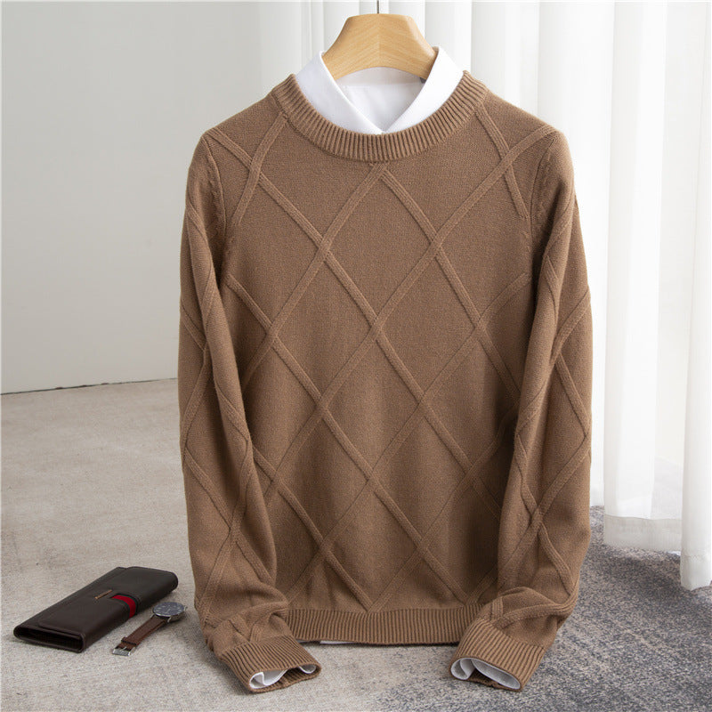 Fashion Woolen Sweater Men's Solid Color - myETYN