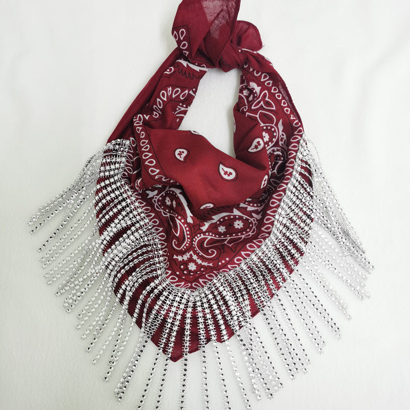 Paisley Vintage Diamond Tassel Scarf - myETYN