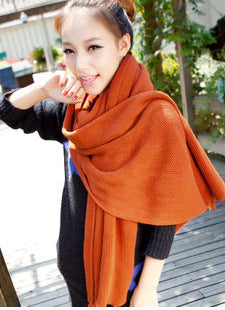 Warm Cashmere Like Monochrome Scarf Shawl - myETYN