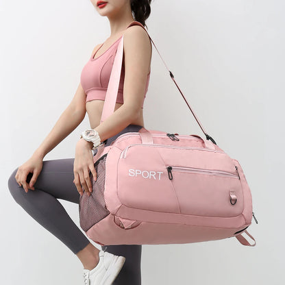 Luggage Bags For Women Handbag Oxford Men's Fitness Gym Shoulder Bag Waterproof Sports Travel Backpack With Shoes Compartment