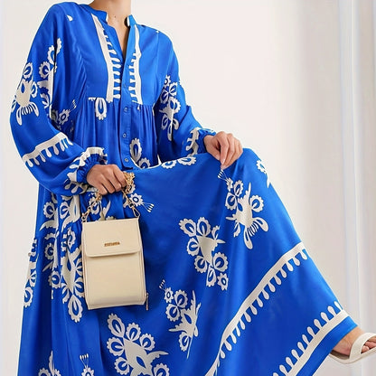 Womens Casual Long Sleeves Minimalist Dress