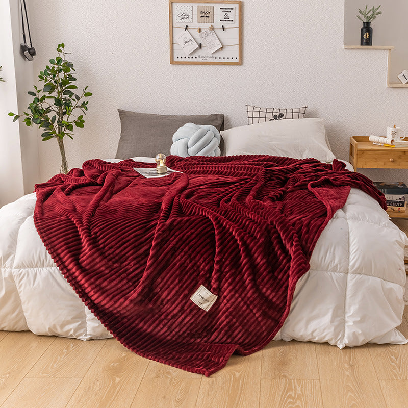 Single Layer Milk Fleece Blanket: Soft and Cozy Comfort